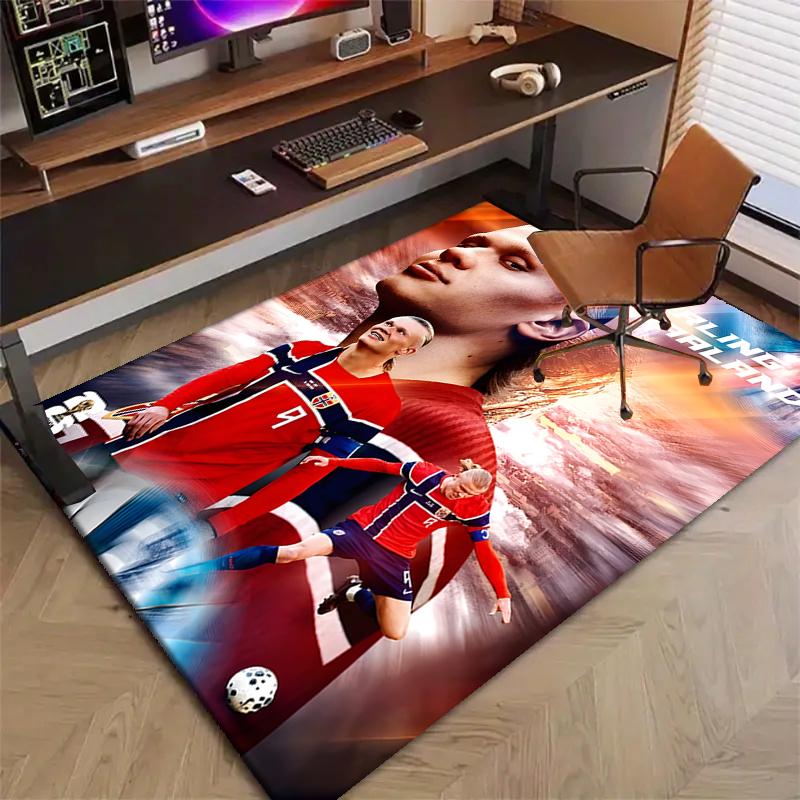 1pc Haaland6 Design Printed Area Rug Carpet for Bedroom Living Room Home Decor Rugs Mat Non Slip Mat Rug for Bedside