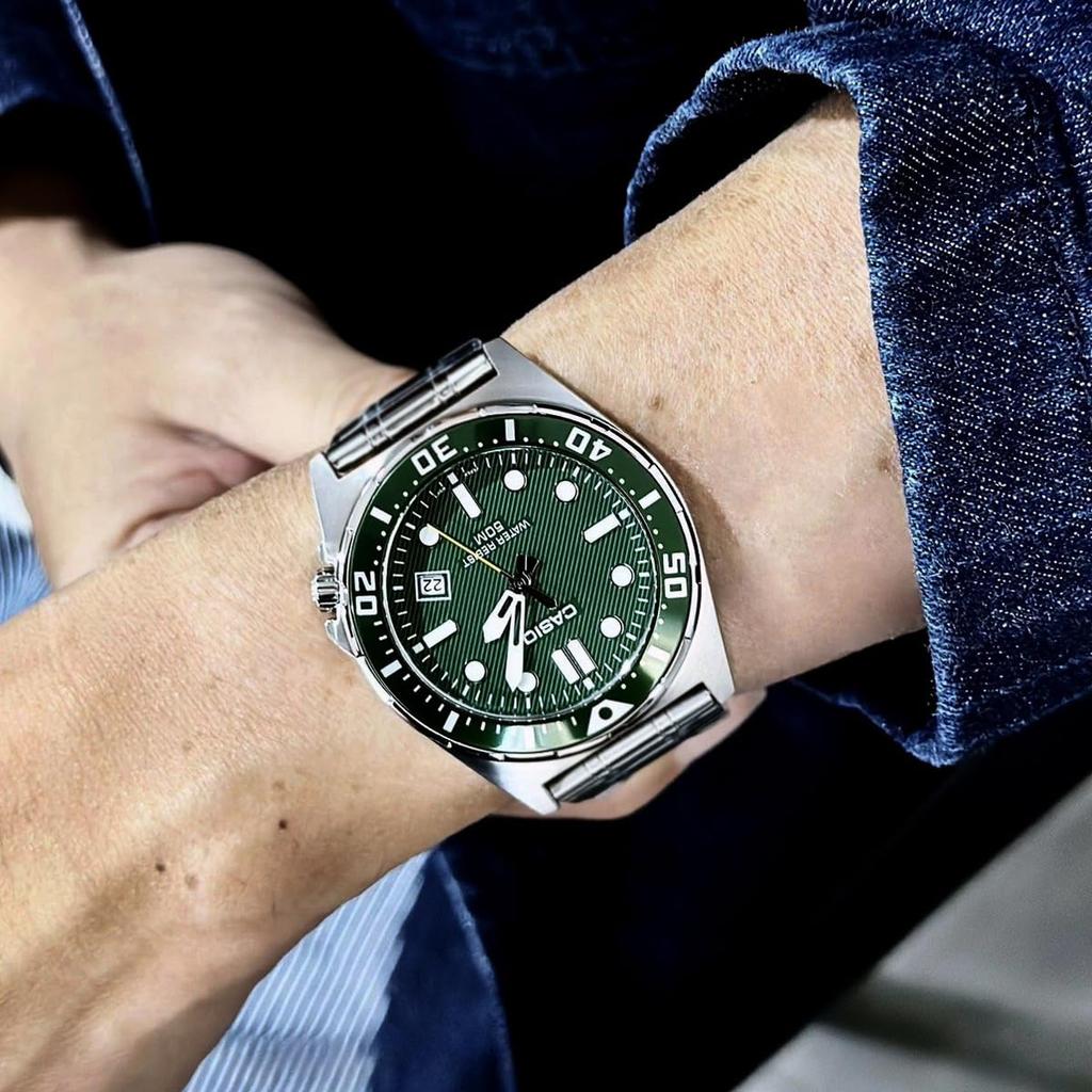 Casio Серебряные часы MTD-135D-3AVDF