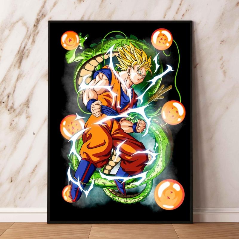 Печать на холсте Dragon Ball Carot Эстетический плакат Детские персонажи