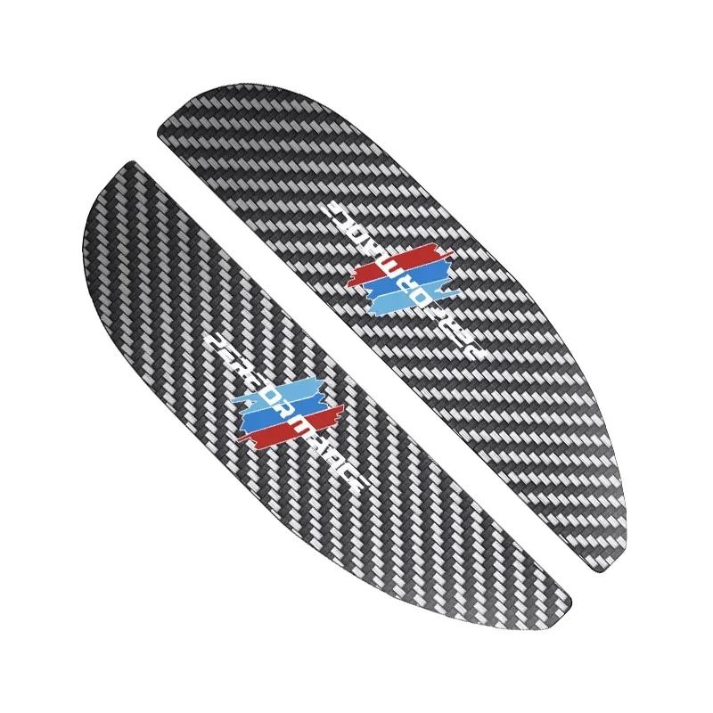 BAII9 2025 Hot 2pcs Car Rear View Mirror Sticker Rain Eyebrow For BMW 50th Kith 5 Series F20 E39 F10 F30 E90 E46 E60 G60 X5 E87 F11 G2