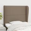 VidaXL Headboard with Ears Taupe 103x23x118-128 Cm Fabric3117810