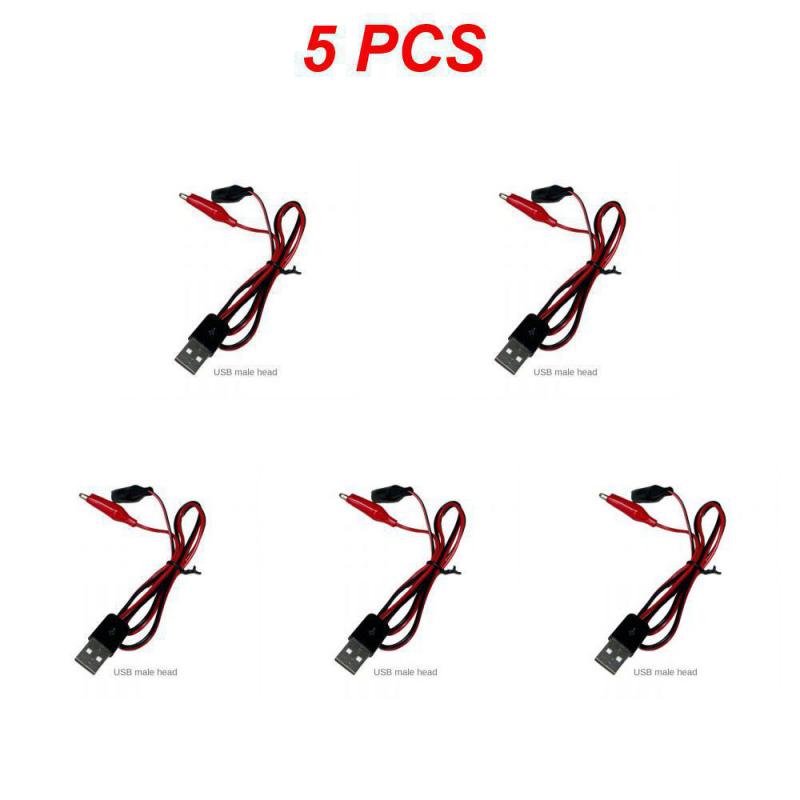 1~10 шт. зажимы типа «крокодил» для тестового кабеля USB-штекера, соединительный провод для аккумулятора, двойной щуп 24 мм, зажим типа «крокодил» для измерения мультиметром