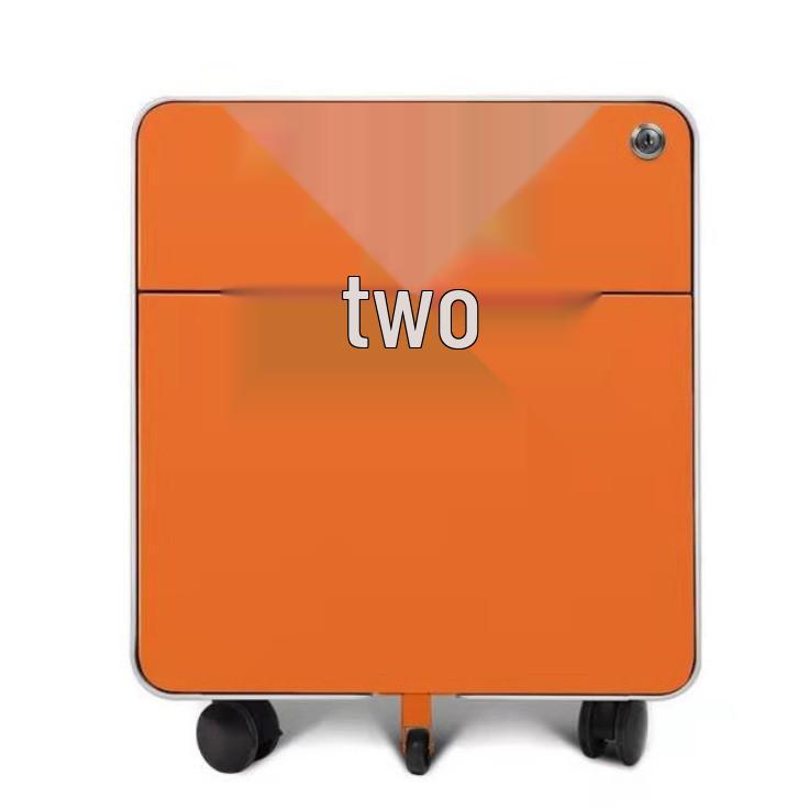 Autumn White Three-Drawer Mobile Steel Cabinet