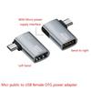 Адаптер OTG-кабеля 4K 90 градусов левый угол с питанием Micro USB на USB OTG-адаптер для ТВ, планшета, Fire TV Stick 4K