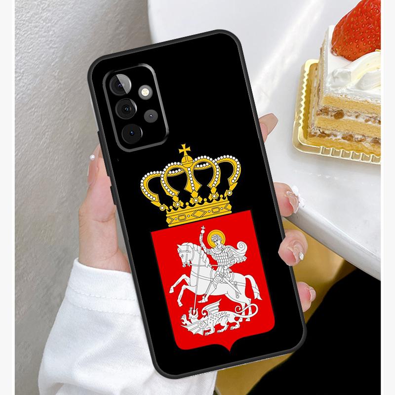Georgia Flag Case For Samsung Galaxy A54 A34 A14 A15 A35 A55 A52 A32 A12 A51 A71 A33 A23 A13 A53 Coque