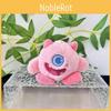 Three Charming Eyed Plush Monster Keychain Cute Backpack Pendant Adorable Gift Toy