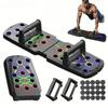 Portable Multifunctional Push-up Board Set With Handles Foldable Fitness Equipment For Chest Abdomen Arms And Back Training