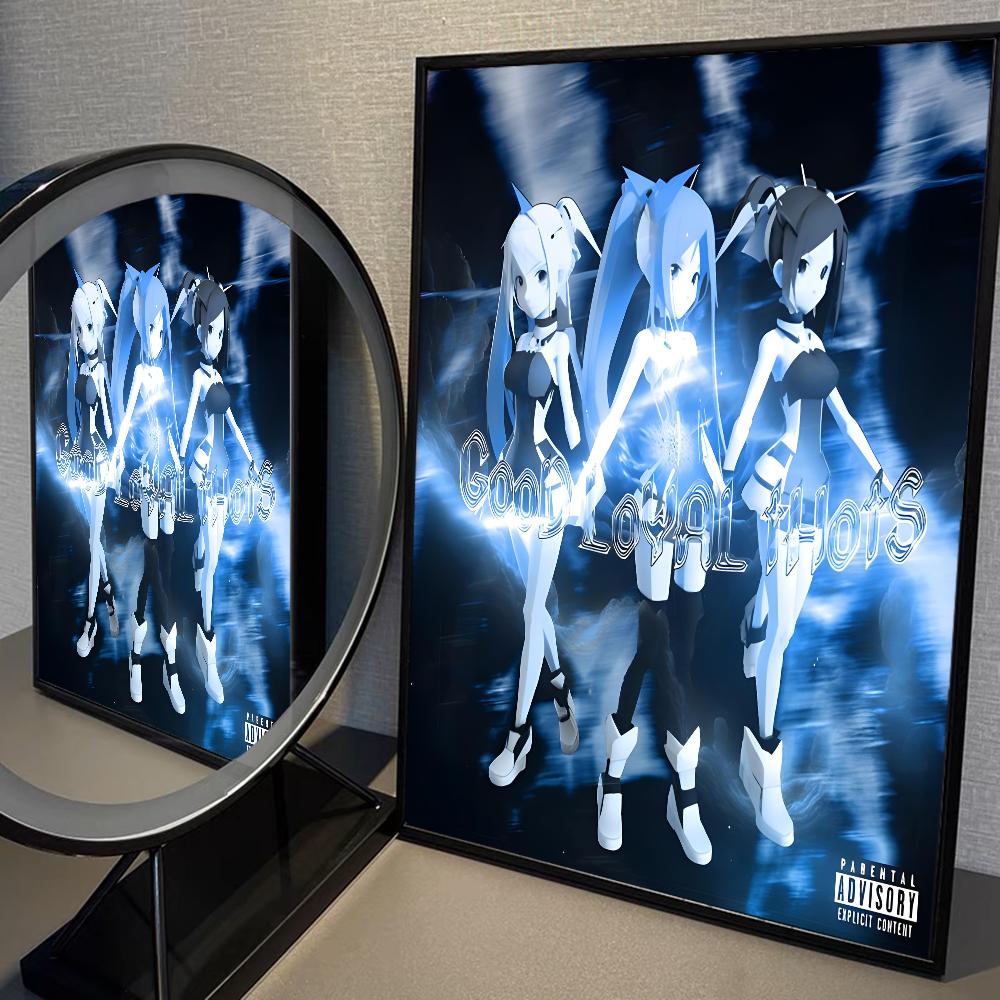 Рэпер O-Odetari Классические винтажные постеры Белая книга Печать постеров Художественное произведение Kawaii Декор комнаты