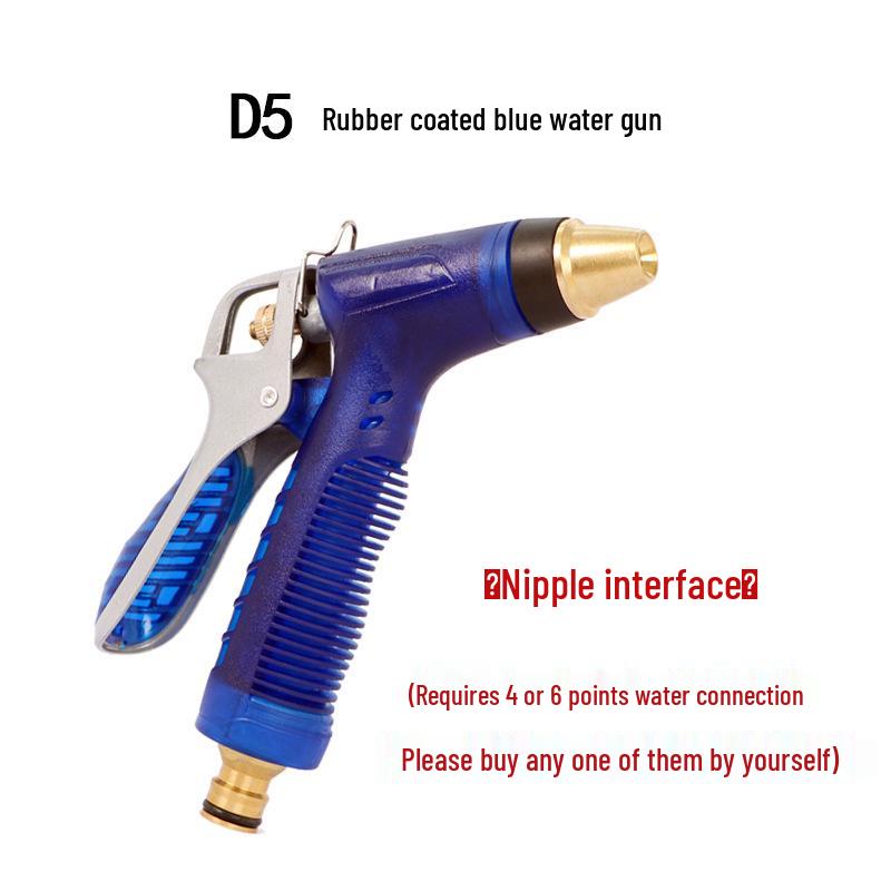 Полностью медный высоконапорный пистолет-распылитель для автомойки и насадка-щетка