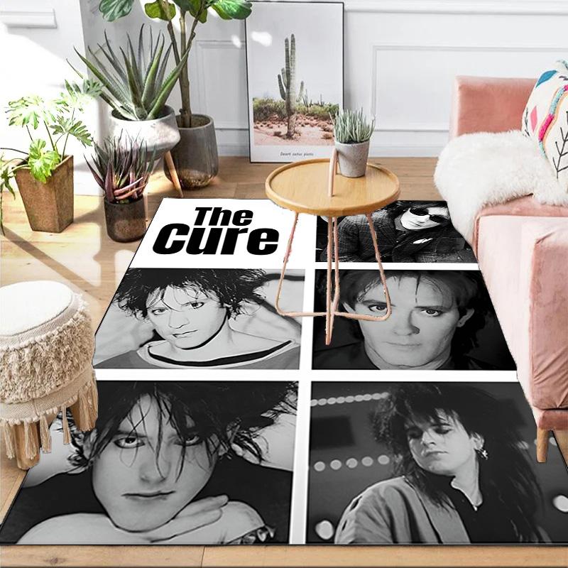 The Cure Band Portraits Area Rug Suitable for Indoor And Outdoor,Carpets for Kitchens, Homes, Offices, Living Rooms,Home Decor,Christmas Gift