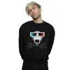 Disney Mens Nightmare Before Christmas Jack Skellington 3D Glasses Sweatshirt
