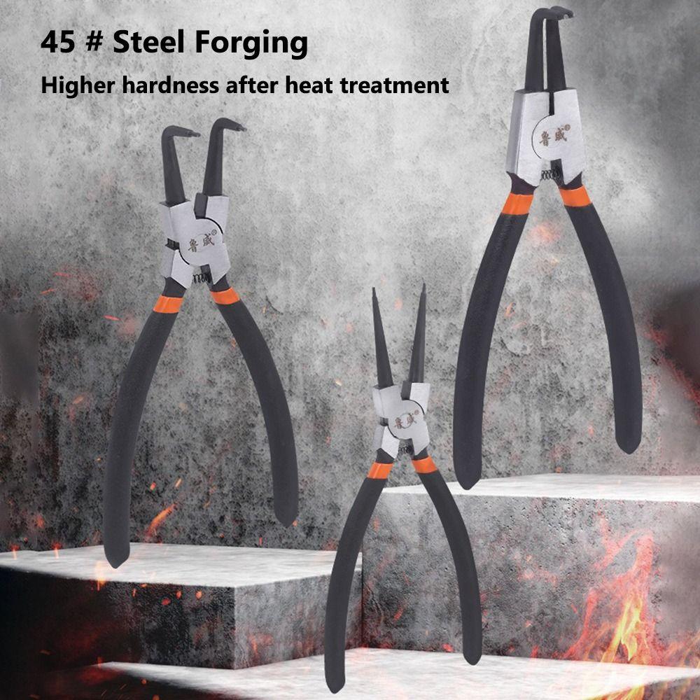 Hand Tool Snap Ring Pliers High Carbon Steel Snap Rings Puller Fishing Tool
