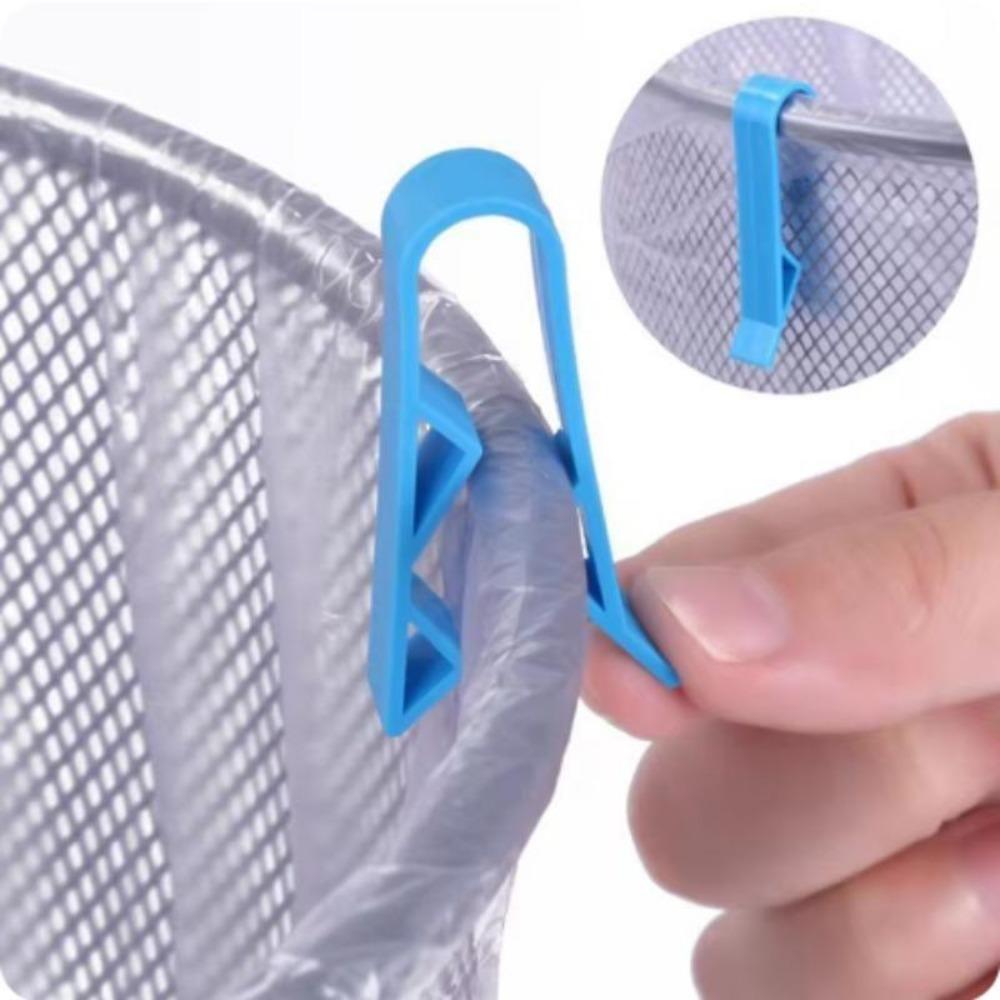 30/1 шт. Фиксированные зажимы для мусорного контейнера, зажим для фиксации мусорной корзины, практичный противоскользящий держатель для мусорного мешка, зажим для запечатывания пакетов для закусок