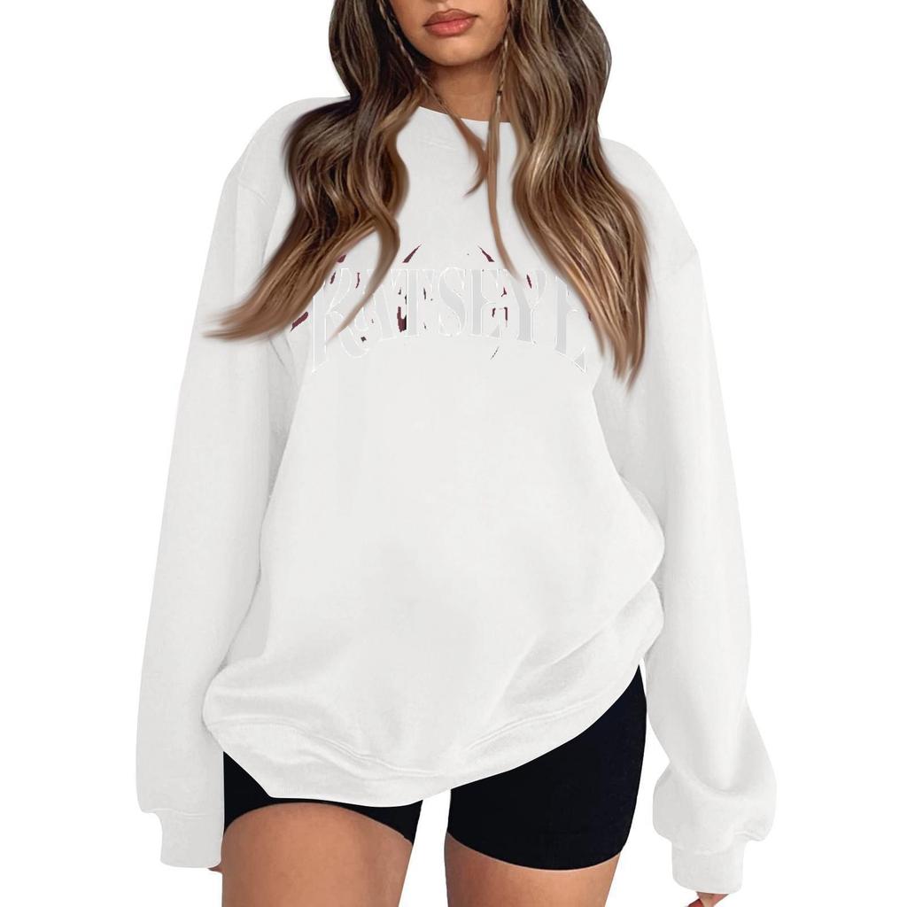 Women's Fashionable And Casual Long Sleeve Round Neck Printed Sweatshirt