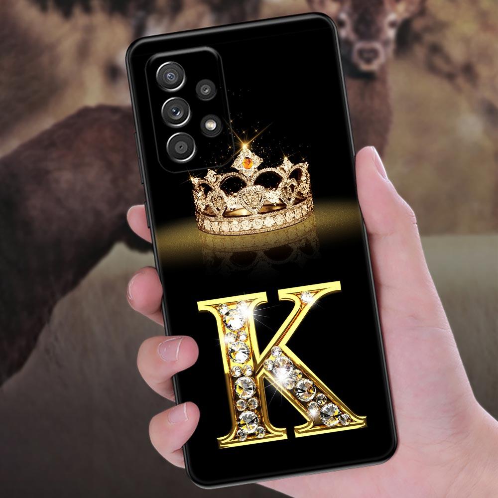 Чехол для телефона с буквами M L E T K J I U для Samsung Galaxy A57 A56 A37 A55 A36 A26 A54 A52 A35 A34 A25 A17 A16 A15 A07 A06 Мягкая накладка