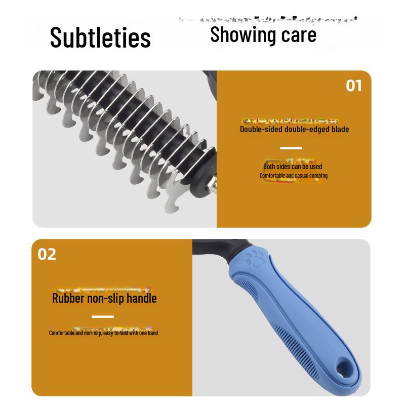 Расческа для распутывания длинношерстных кошек и собак — идеально подходит для удаления выпавшей шерсти