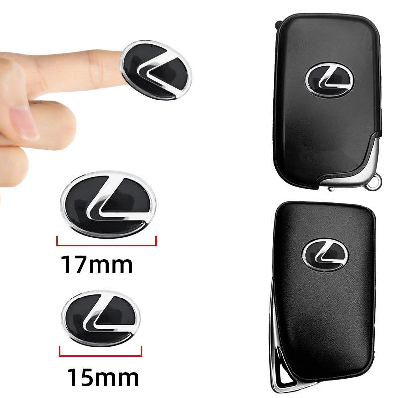 15mm 17mm Car Key Emblem Badge Sticker Auto Control Key Logo Decal For Lexus F SPORT ES RX NX LS UX LM LX GX LC RZ IS CT GS RCOQ9