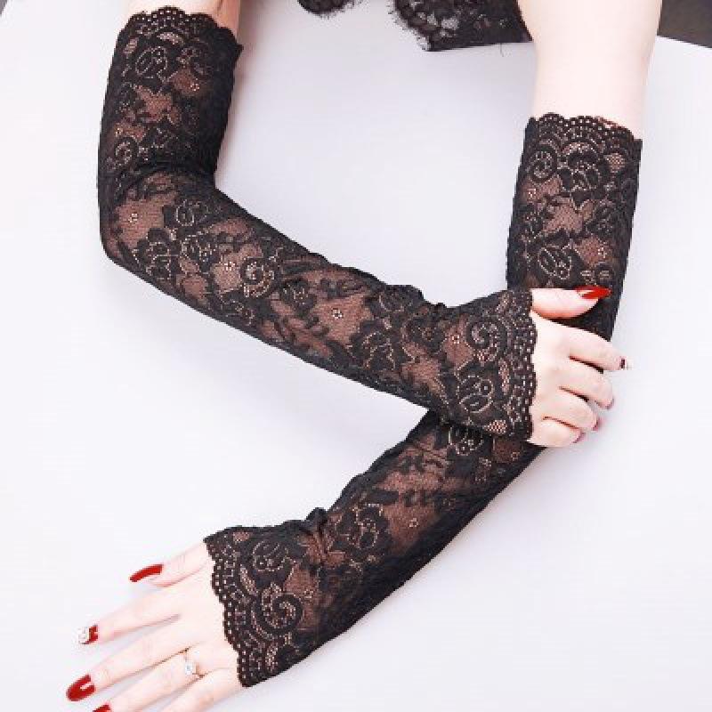 Summer Ice Silk Sleeves, Sunscreen Women's Gloves, UV Protection, Driving Dance, Long Arm Protection Sleeves
