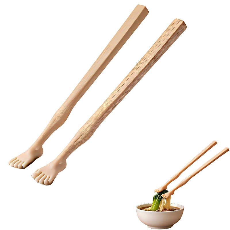 2 In 1 Feet Chopsticks With Straw, straw And Chopsticks Toe-Shaped Chopstick, Used As A Straw,Soles Of Feet Foot Pad