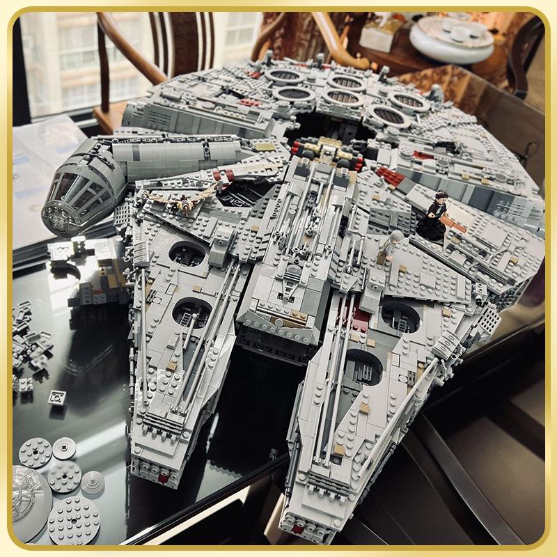 Совместимый LEGO Ultimate Сокол Тысячелетия Серия Звездные Войны Набор Строительных Блоков Высокой Сложности