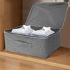 Clothing Storage Box with Cipher Lock Travel Trunk Foldable Portable Dustproof Large Capacity Quilts Clothes Organizer Case