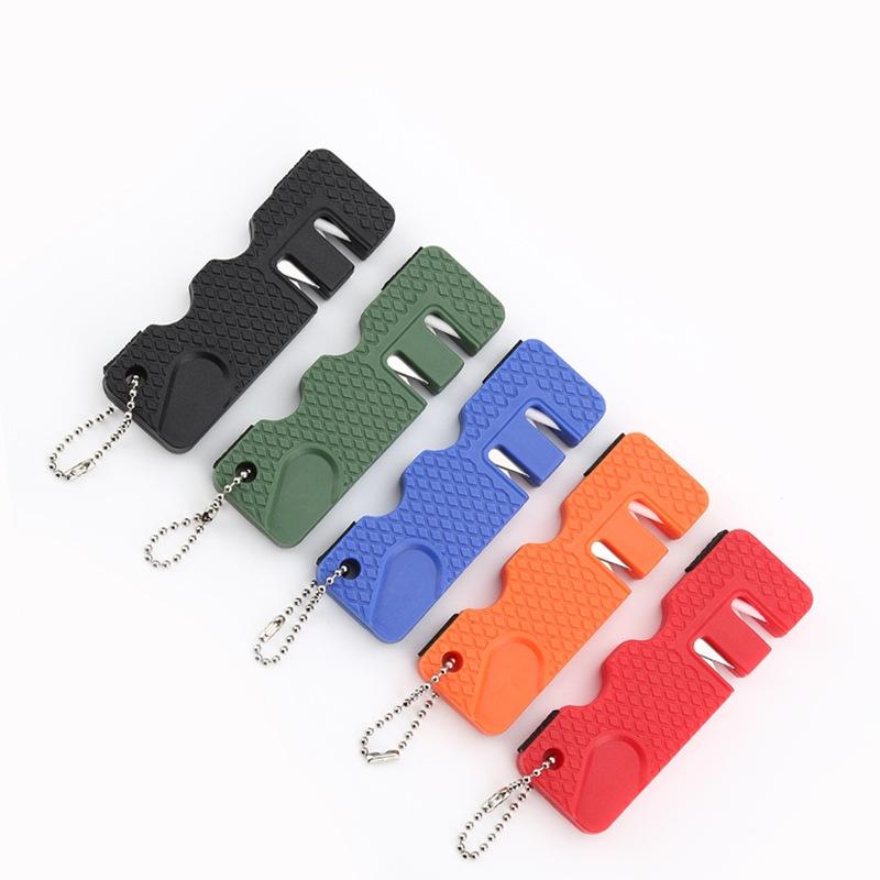 1Pcs Knife Sharpener Pocket Ceramic Sharpen Fruit Knife Scissor Sharpen Outdoor Portable Multi Tools Home Kitchen Accessories
