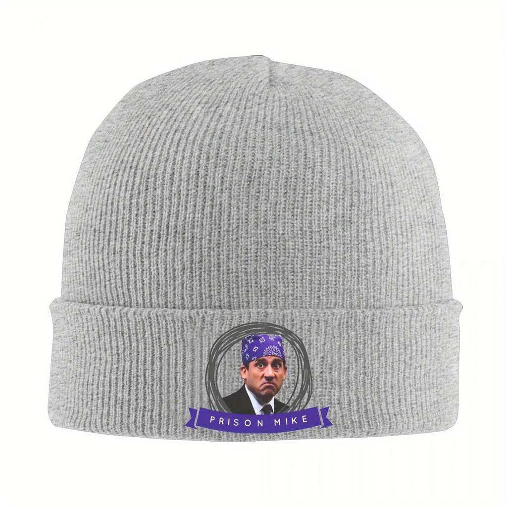 2026 Майкл Скотт Prison Mike Вязаная Шапка Бини Осенняя Зимняя Шапка Теплая Уличная Майк Из Сериала Офис Кепки Мужские Женские