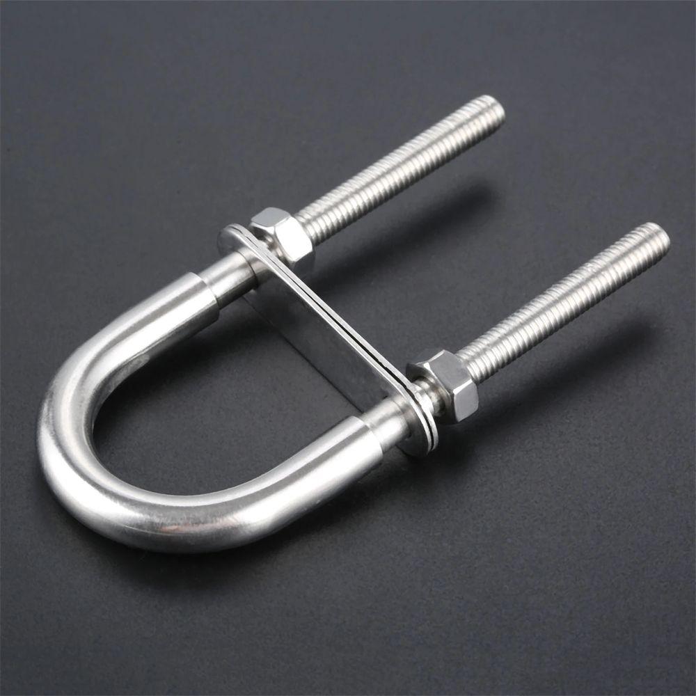 Yacht Boat Hardware 304 Stainless Steel Bow Stern Eye Screw Pads Rope Rigging Screw with Nut