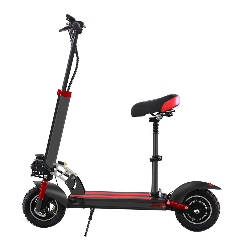 SUNNIGOO N3 MAX Electric Scooter with Seat, 48V 15Ah Battery 10inch Road Tires