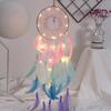 LED Lighting Dream Catcher Feather Dreamcatcher Girl Room Bell Bedroom Romantic Hanging Decoration Ornament Dreamcatcher