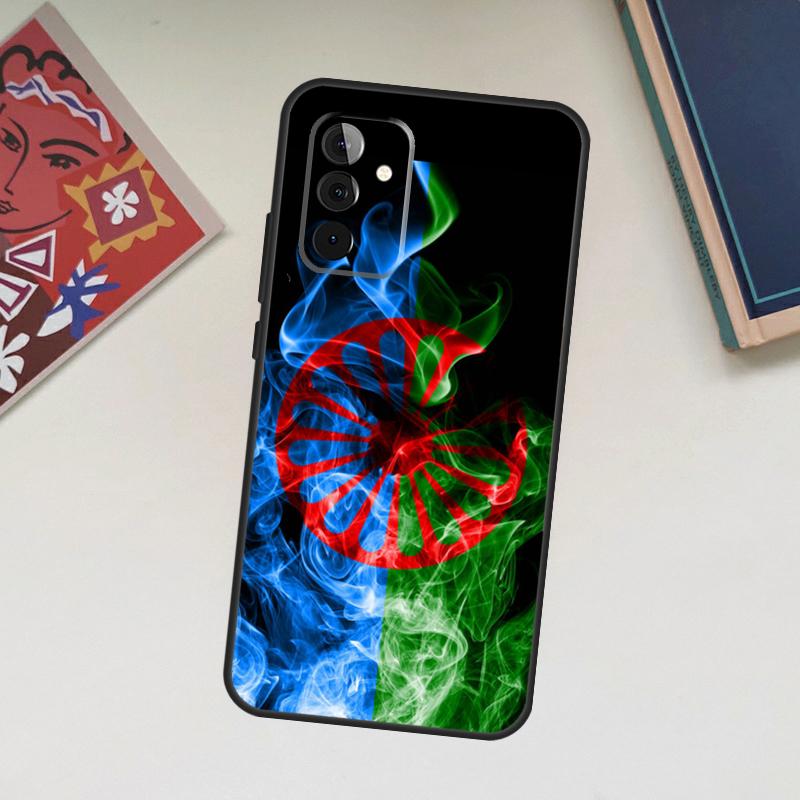 Чехол-флаг цыганский аромунский рома для Samsung Galaxy A06 A16 A26 A36 A56 A55 A35 A15 A53 A32 A52 A33 A13 A14 A34 A54 A17
