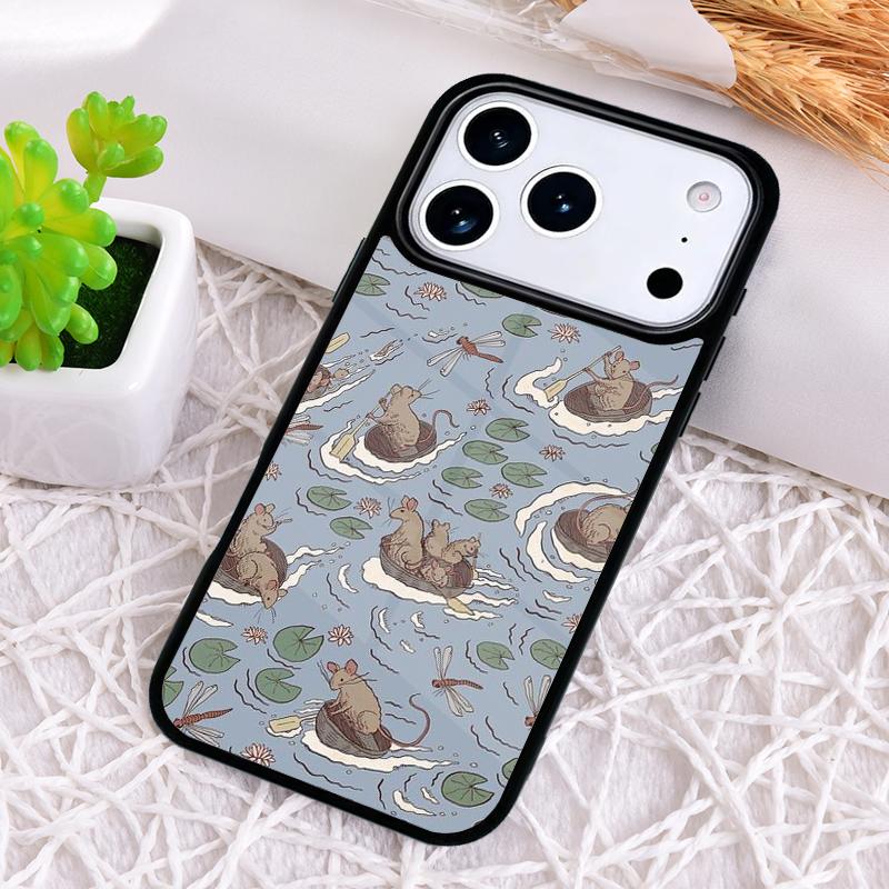 Мягкий ударопрочный чехол для телефона с рисунком мыши и крысы для iPhone 17 Air 16e 15 11 12 14 13 Pro Max Чехол Coque