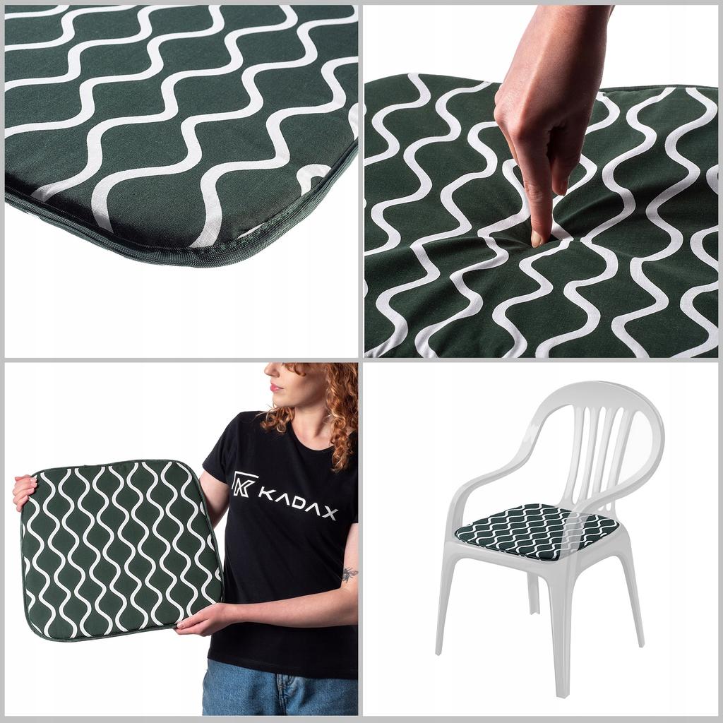 KADAX Poduszka Ogrodowa Na Krzesło Fotel 40x38cm