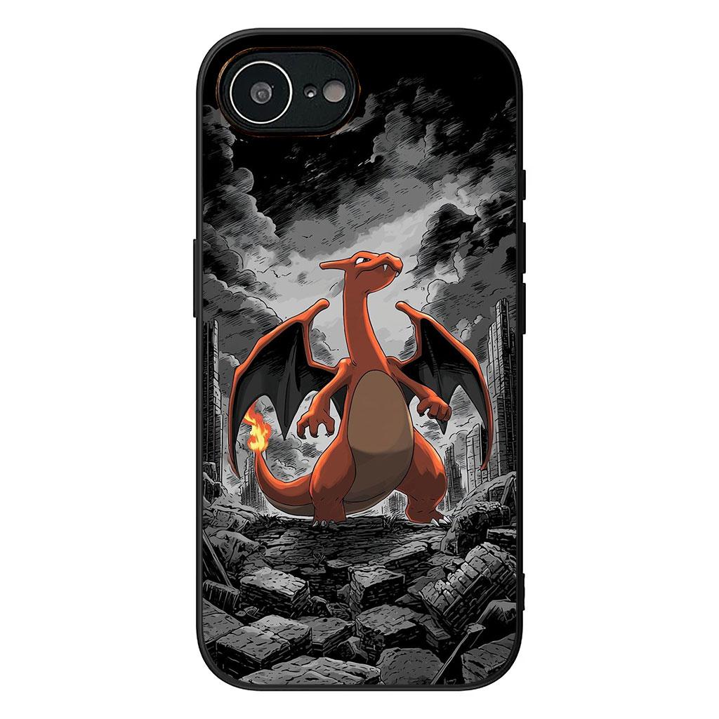 Чехол для телефона P-Pokemons Charmander P-Pikachus Mewtwo для Apple iPhone 16 15 14 Plus 13 12 Mini 17 Pro Max + ProMax 16E Air Case