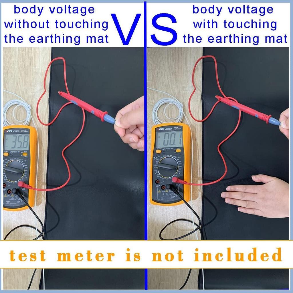 Grounding Mat for Computer, Foot and Bed - Relieves Pain and Inflammation with Negative Ions (100cm X 30cm)