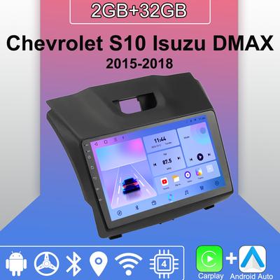 Android Carplay автомобильное радио для Chevrolet S10 Isuzu DMAX 2015-2018 мультимедийный проигрыватель головное устройство стерео GPS навигация BT WIFI 2+32 ГБ