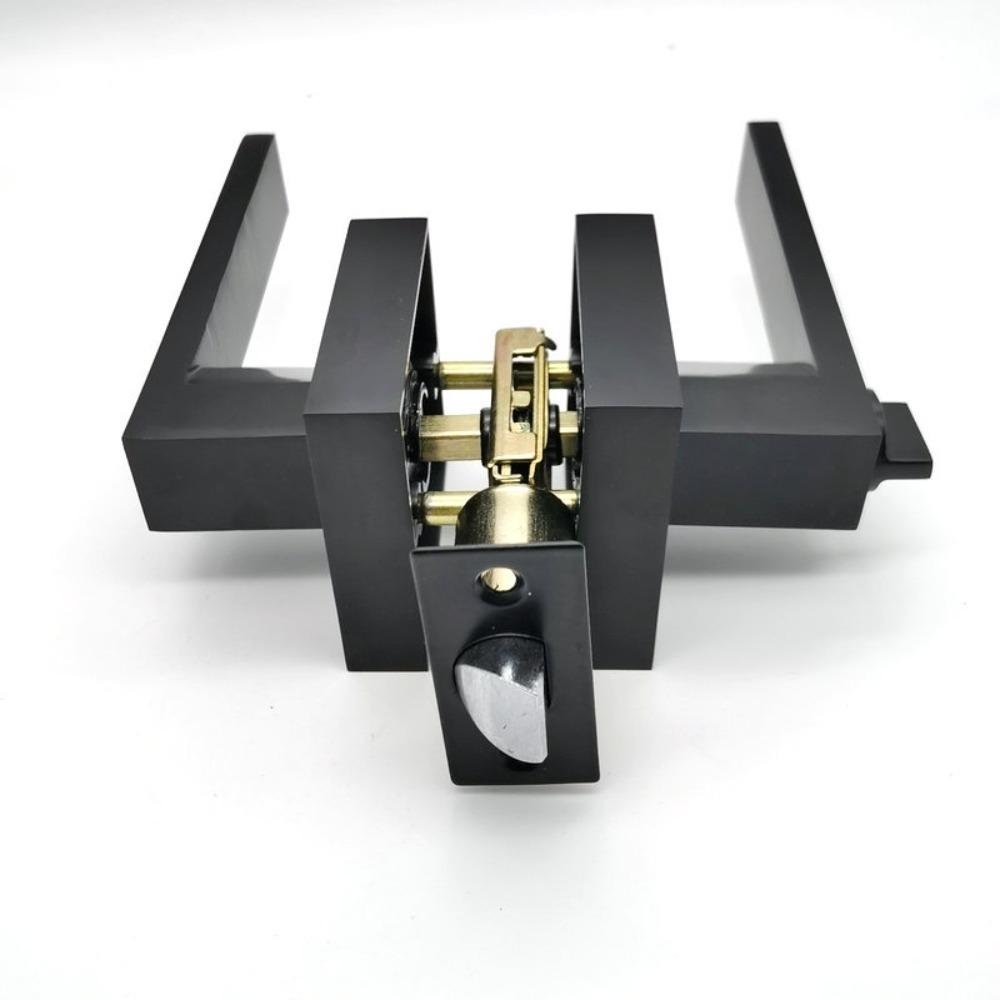 Двери с правой стороны Сверхпрочная конфиденциальность Дверная ручка для ванной комнаты Дверные ручки Дверная ручка Замок с рычагом