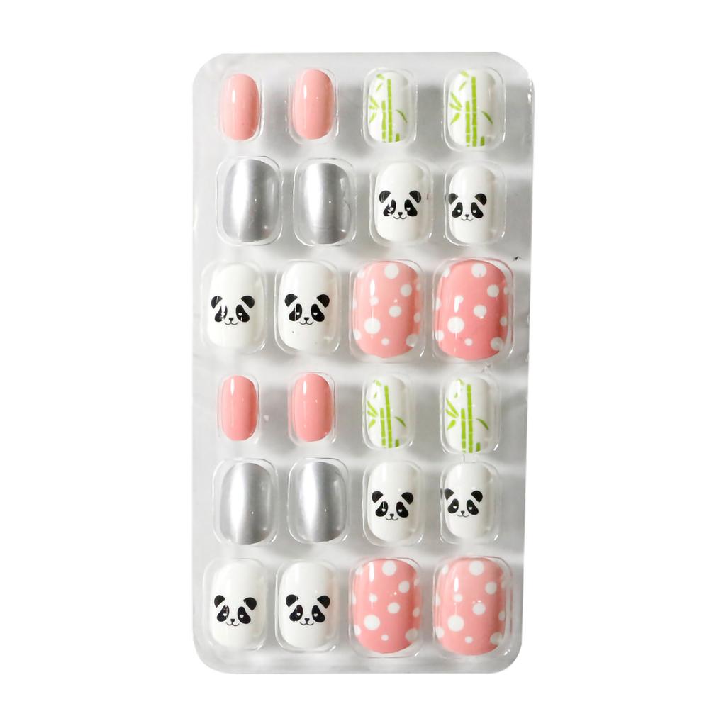 24 пакетика носимых гвоздей, готовые ногти, детские ногти, готовые ногти
