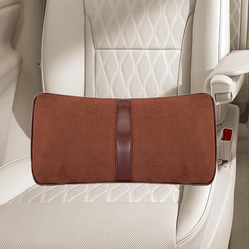Car Headrest Pillow Adjustable Back Lumbar Pillow For Vehicle Softness Driving Headrest With Adjustable Strap For Cars Auto RVs