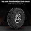 2PCS 1.9inch Aluminium Alloy Wheel Hubs Tyre Tire for 1:10 Remote Control Model RC Climbing CarBlack