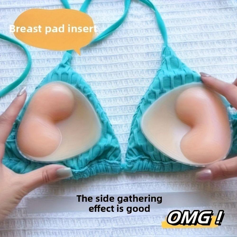Thickened Inserts Push Up Pads Breast Lift Bra Enhancement Skin-Friendly Breast Pads  Swimwear