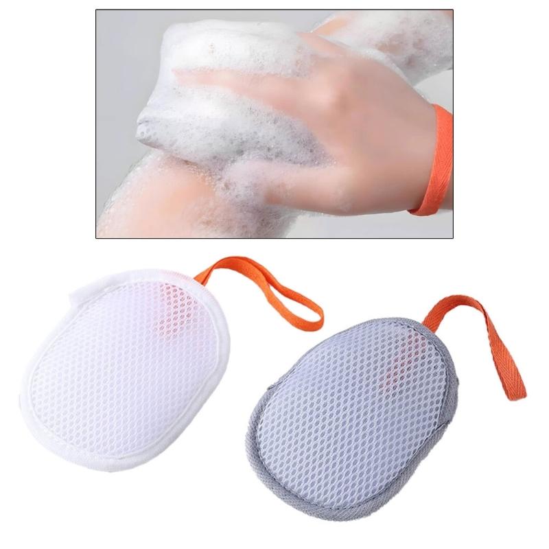 5PCS Soap Holder Bag With Massage Surfaces For Body Wash Shower Foaming And Skin Caring Essential Soap Bubblng Holder