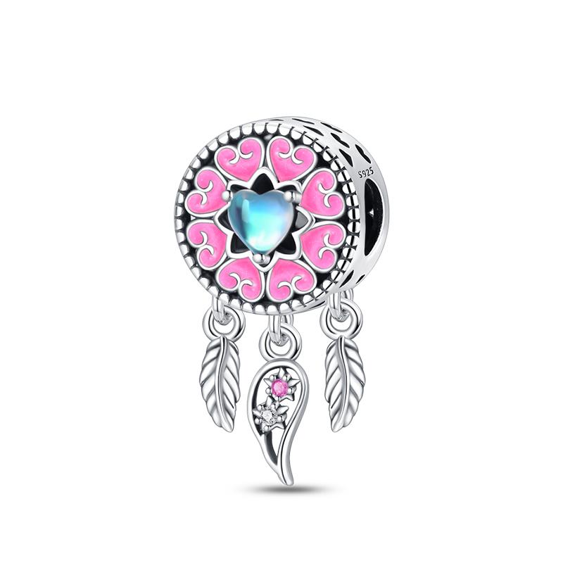 Spring 925 Silver Color Sakura Butterfly Flowers Charms Beads Fit Diy 925 Original Bracelets Fine DIY Jewelry Birthday Gifts