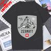Switzer Switzerland Matterhorn Graphic Tshirt Summer Short Sleeve Fashion Casual Cotton Unisex Tshirt Hip Hop Streetwear Unisex Tee