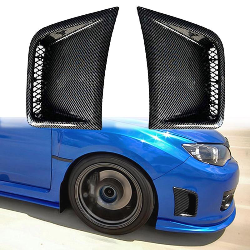 1 пара угловых накладок на передний бампер с узором из углеродного волокна для Subaru Impreza WRX STI 2008-2014