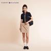 Tommy Hilfiger Женская поло трикотажная футболка с коротким рукавом в полоску из смеси лиоцелла