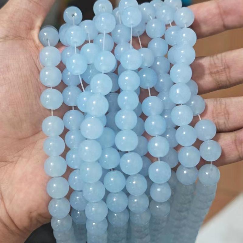 DIY цветные хрустальные стеклянные имитационные нефритовые бусины для аксессуаров ручной работы