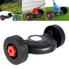 Lawn Mower Auxiliary Wheels Universal Lawn Mower Support Wheels Easy Install Grass Trimmer Wheels Attachment for Comfortable Mowing