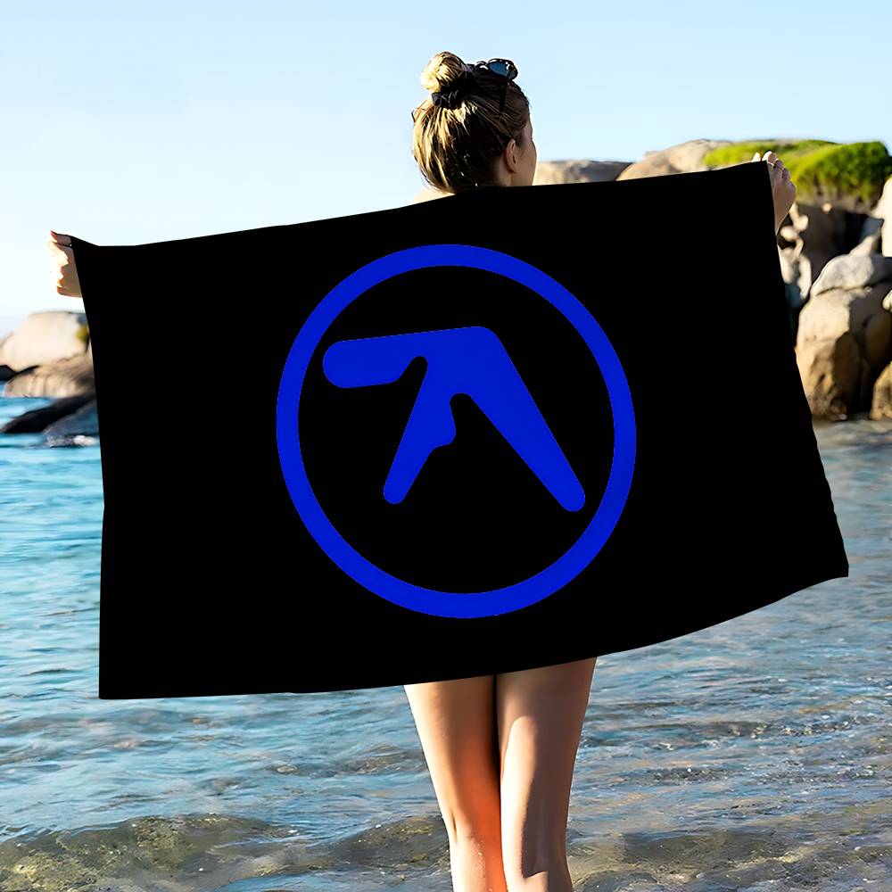 A-Aphex Twin Микрофибра С принтом Пляжное полотенце Альпинизм Йога Пляж Плавание Бег Впитывающее Мягкое полотенце