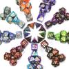Игровые кости DND, ролевые игральные кости, набор кубиков для смешивания цветов с сумкой, 9 различных стилей, доступных для портативных игрушек, DND, RPG, TRPG, игры
